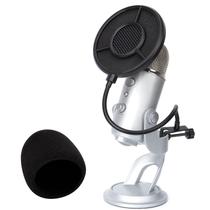 Pára-brisas de espuma Pop Filter para microfone Blue Yeti