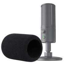 Pára-brisas de microfone de espuma para microfone de streaming Razer Seiren X