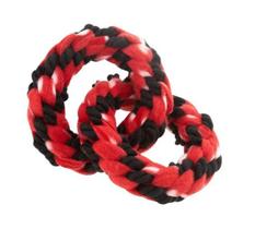 Para Cães Cabo de Guerra Kong Signature Rope Double Ring Tug