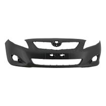 Para-choque Corolla 2008 a 2011 dianteiro preto liso com ressalto de placa - 7012
