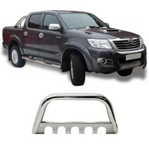 Para-Choque de Impulsão Hilux 05 a 2015 Cromado com Chapa