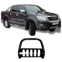Para-Choque de Impulsão Hilux 05 a 2015 Preto C/Chapa