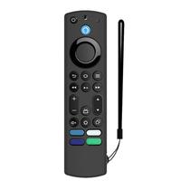 Para fire stick capa remota capa brilho no escuro 4K para Alexa Voice Remote - Preto