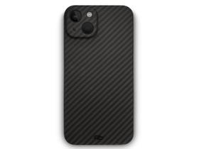 Para iPhone 13 Mini Capa capinha case Fibra Carbono Kevlar Fina e Leve Premium Luxo - CARBON DESIGN