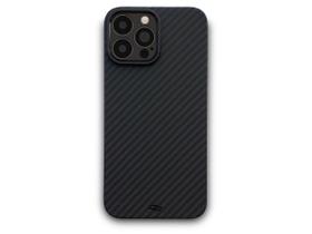 Para iPhone 13 Pro Max promax Capa capinha case fibra Carbono Kevlar Fina e leve Premium Borda proteção Camera luxo - CARBON DESIGN