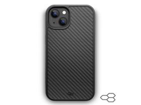 Para iPhone 14+ 14Plus 14 + Plus Capa capinha case Fibra Carbono Premium Anti Impacto antiqueda luxo série especial - CARBON DESIGN