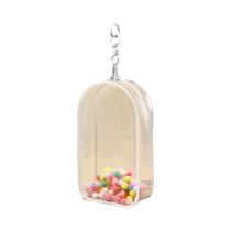 Para mini bonito labubu v1 v2 pvc transparente boneca caixa de poeira com chaveiro e bola Para mini bonito labubu v1 v2 pvc transparente boneca caixa de poeira com chaveiro e bola