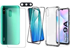 Para Redmi 9a 9i Capa + Pelicula 3d + Camera + Traseira