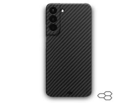 Para Samsung S21 Capa capinha case Fibra Carbono Kevlar Fina e Leve Premium Luxo - CARBON DESIGN