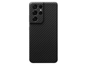 Para Samsung S21Ultra S21 Ultra Capa capinha case Fibra Carbono Kevlar Fina e Leve Premium Luxo - CARBON DESIGN