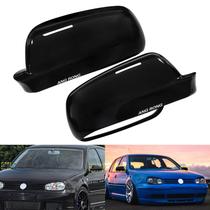Para vw golf mk4 1997-04 preto brilhante asa porta lateral espelho capa tampas esquerda + direita Para vw golf mk4 1997-04 preto brilhante asa porta lateral espelho capa tampas esquerda + direita