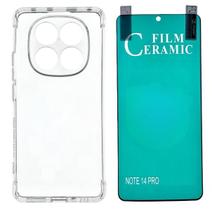 Para Xiaomi Redmi Note 14 Pro 4G Capa Capinha Anti Impacto e Pelicula Ceramica 9d