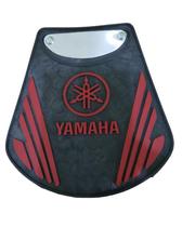 Parabarro De Borracha Para Motos Logo Yamaha Vermelho