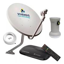Parabólica Digital Vivensis TV Sat Completo - Receptor VX10 Full HD