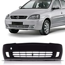 Parachoque Dianteiro Corsa 2004 2005 2006 2007 Preto Com Furo