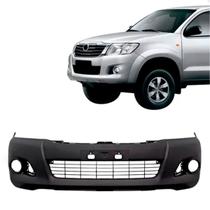 Parachoque Dianteiro Hilux 2012 2013 2014 2015 Com Grade Com Furo Milha Sem Furo Moldura Preto