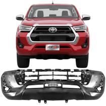 Parachoque Dianteiro Hilux 2021 2022 2023 2024 2025 Com Furo Sensor