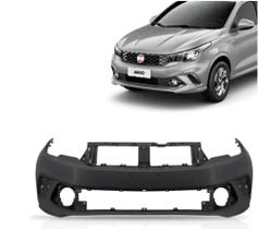 Parachoque fiat argo 2019/2022 5 portas dianteiro preto liso (furo farol auxiliar) imp loma