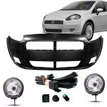 Parachoque Punto 07 08 9 10 11 2012 Dianteiro + Farol Milha