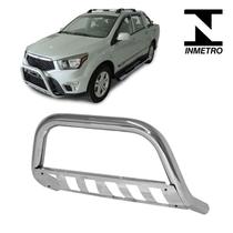 Parachoque Quebra Mato Actyon 2011 2012 2013 Com Chapa Cromo