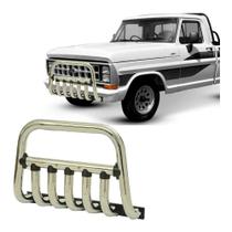 Parachoque Quebra Mato F1000 1988 1989 1990 Cromo com barras Parachoque Quebra Mato F1000 1988 1989 1990 Cromo com barras