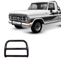 Parachoque Quebra Mato F1000 1988 1989 1990 Preto com barra Parachoque Quebra Mato F1000 1988 1989 1990 Preto com barra