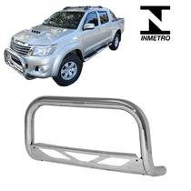 Parachoque Quebra Mato Hilux 2011 2012 2013 C Chapa Cromado