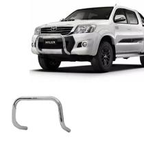 Parachoque Quebra Mato Hilux 2013 2014 2015 Cromo Cab Dupla