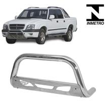 Parachoque Quebra Mato S10 2007 2008 2009 Cromado Com Chapa