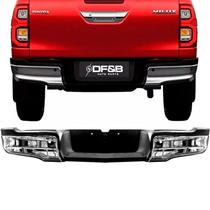 Parachoque Tras Hilux 2016 17 18 19 20 Cromado C/furo sensor