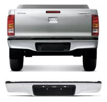 Parachoque Traseiro Cromado Toyota Hilux 2005 a 2015