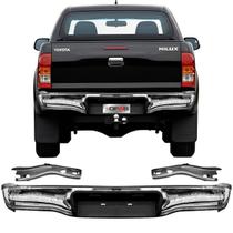 Parachoque Traseiro Cromado Toyota Hilux 2005 a 2015