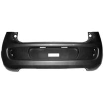 Parachoque Traseiro Fiat Palio 2012 a 2017 Preto Liso Parcial Dts