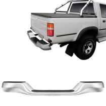 Parachoque Traseiro Hilux 2000 2001 2002 2003 2004 4X4 Cromado Com Pisante