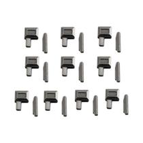 Parada De Zíper De Liga De Ouro Prata Preta 10 Pares Acessórios De Costura DIY Para Roupas