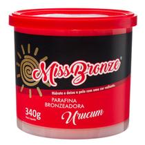Parafina Bronzeadora Com Ativador Miss Bronze Urucum 340g