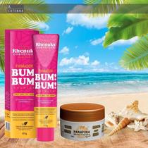 Parafina Bronzeadora Gold FPS8 Hidrata e Bronzeia + Gel Firmador Bumbum Premium Parafina Bronzeadora Gold FPS8 Hidrata e Bronzeia + Gel Firmador Bumbum Premium