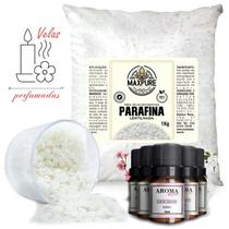 Parafina Lentilhada 1Kg + 2 Essencias 30Ml Vanilla Black