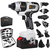 Parafusadeira 10 em 1 Com 2 Baterias Lixadeira Profissional