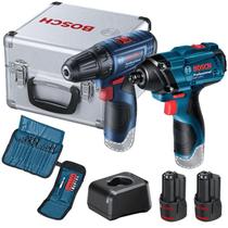 Parafusadeira 12.0V Li 2 Baterias com Maleta kit 2 peças Impacto 0601.9g8.0e3 - Bosch Parafusadeira 12.0V Li 2 Baterias com Maleta kit 2 peças Impacto 0601.9g8.0e3 - Bosch