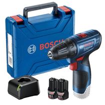 Parafusadeira 12v Bosch GSR 120-LI + 2 Baterias 2 Ah + Carregador Bivolt + Maleta - 0 601 9G8 0E0