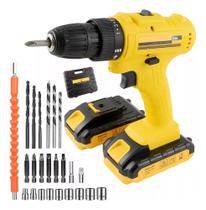 Parafusadeira 12v + Maleta Com Acessorios 2 Baterias Onz