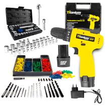 Parafusadeira 12V + Soquete Sextavado + Broca Max Drill Parafusadeira 12V + Soquete Sextavado + Broca Max Drill