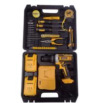 Parafusadeira 2 baterias e ferramentas