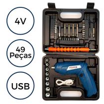 Parafusadeira 3,6V C/ Maleta de Acessórios 49Peças FixFer Parafusadeira 3,6V C/ Maleta de Acessórios 49Peças FixFer