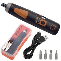 Parafusadeira 4,0V Lítio PUSCH & GO BD40K4-LA com 4 Bits BLACK & DECKER