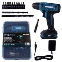 Parafusadeira a Bateria 12V 13 Acessorios WS2550K Wesco