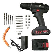 Parafusadeira a bateria 12v c acessorios