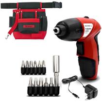 Parafusadeira a Bateria 4,8V com Kit 11 Pçs MULTILASER e Bolsa de Cinto MTX Parafusadeira a Bateria 4,8V com Kit 11 Pçs MULTILASER e Bolsa de Cinto MTX