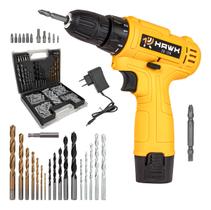 Parafusadeira A Bateria + Jogo Brocas E Buchas 300 Peças